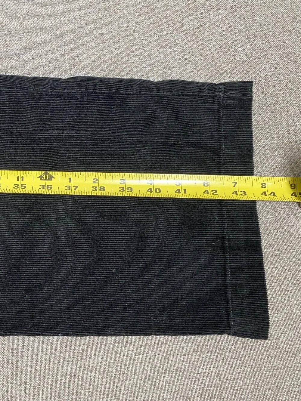 Croft & Barrow Corduroy Dress Pants Men's 40 x 32 High Rise Black Casual